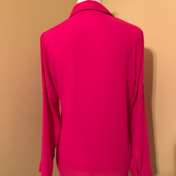 Express Hot Pink Blouse - Picture 3 of 5